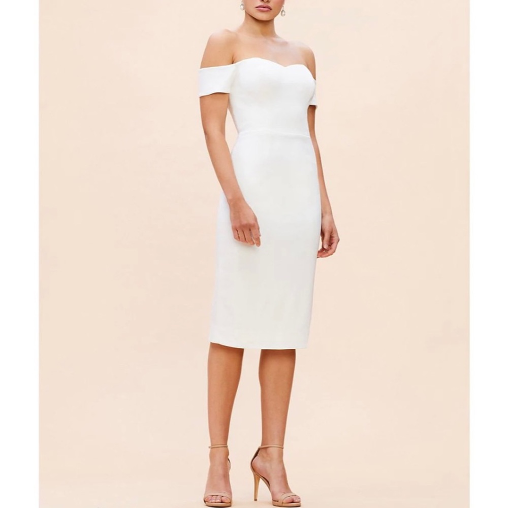 Dress The Population Bailey Off-the-Shoulder Dress Size L Nwot $198